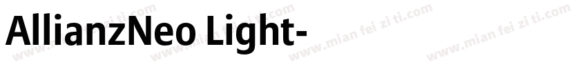 AllianzNeo Light字体转换